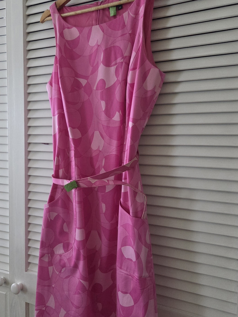 Laundry By Shelli Segal Pink Patterned Midi Dress